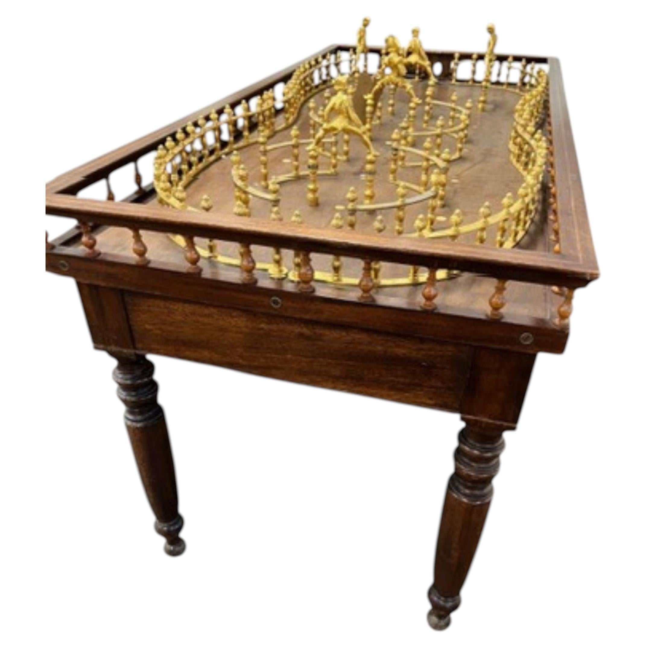 Table de jeu de quilles anglaise de l'époque édouardienne