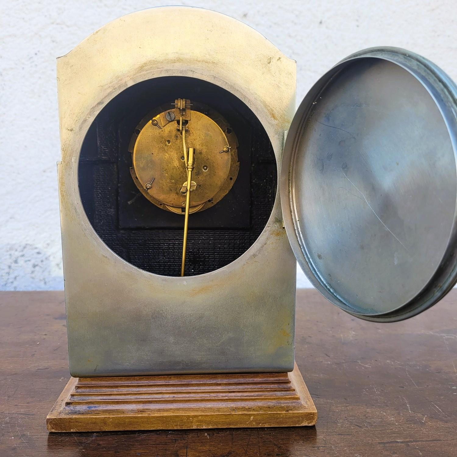 Orologio con lente d'ingrandimento e intarsio Art Déco, 20° secolo in vendita 6