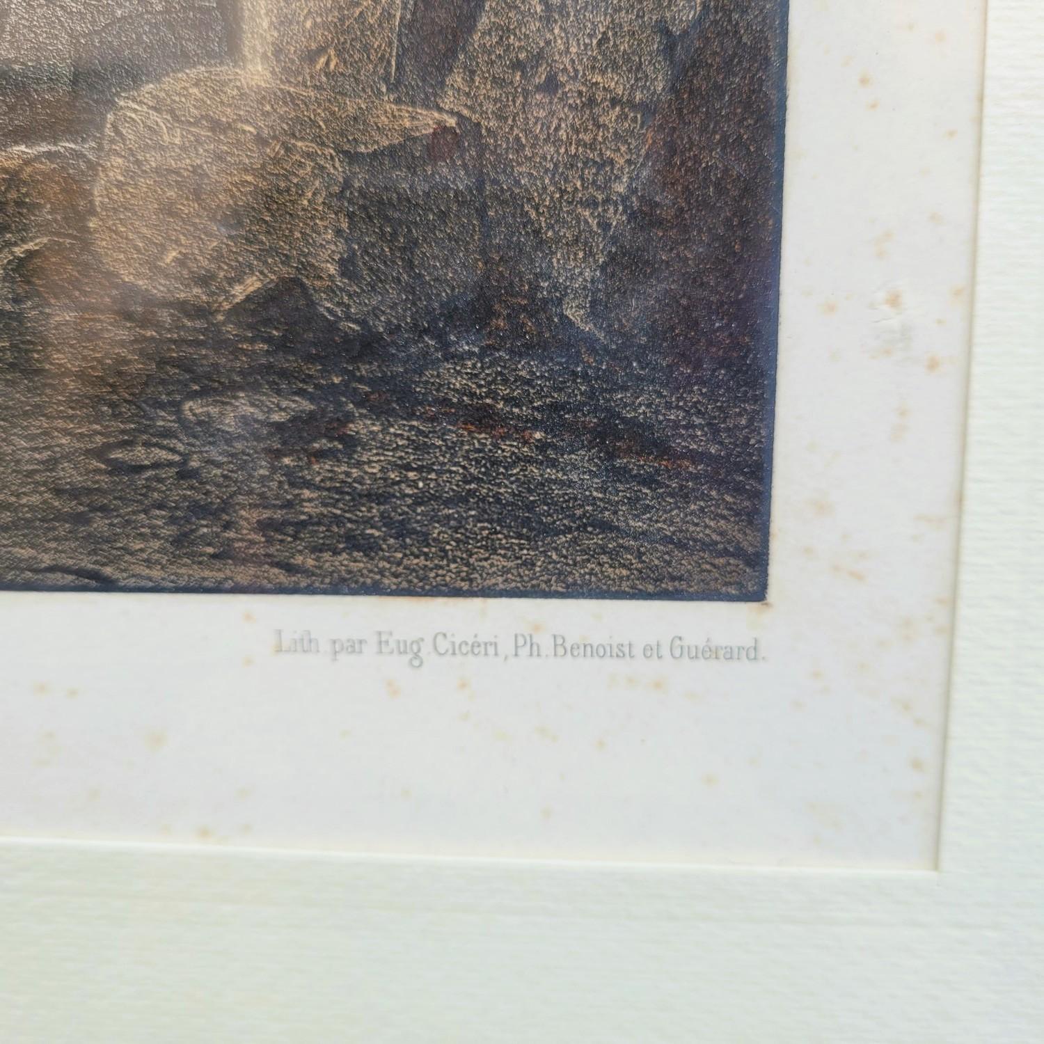 Satz von 3 aquarellierten Stichen, Theaterdekorationen, 19. Jahrhundert im Zustand „Gut“ im Angebot in MARSEILLE, FR