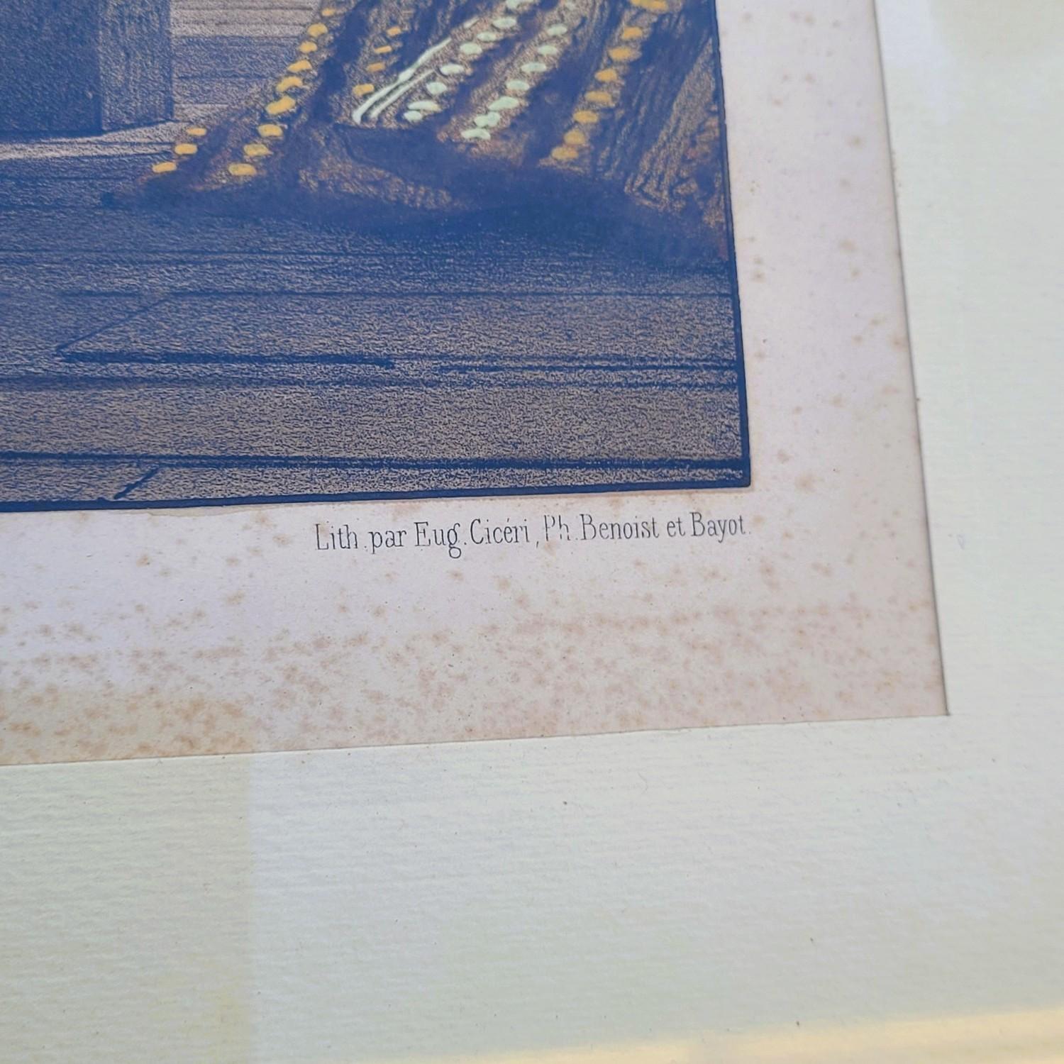 Satz von 3 aquarellierten Stichen, Theaterdekorationen, 19. Jahrhundert im Angebot 4
