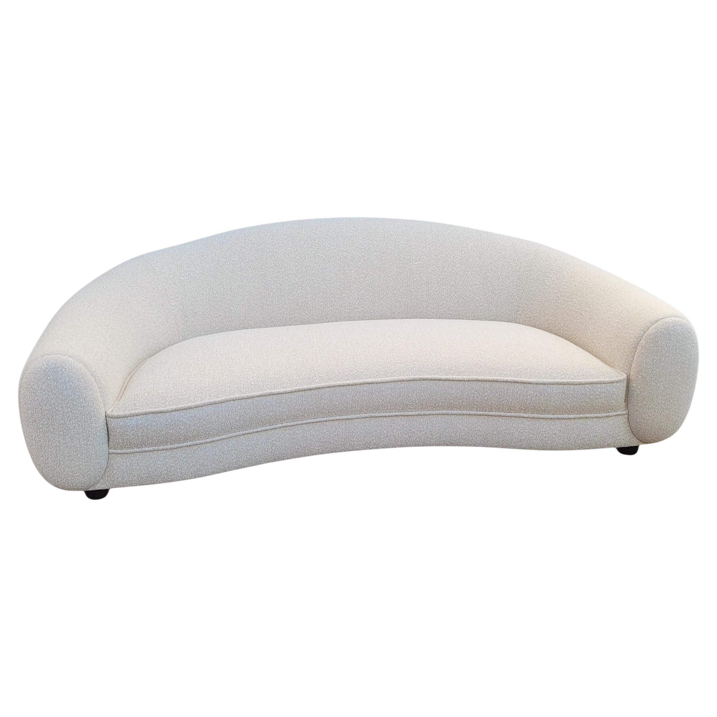 In The Style Of J Royère, Polar Bear Style Sofa