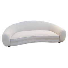 In The Style Of J Royère, Polar Bear Style Sofa