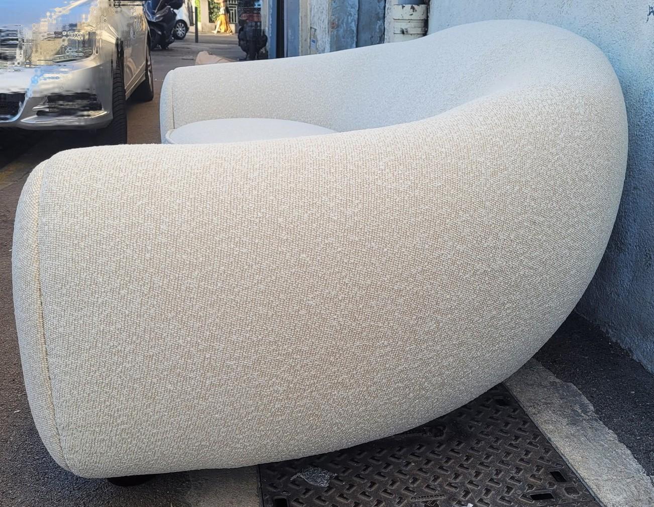 20th Century In The Style Of J Royère, Polar Bear Style Sofa For Sale
