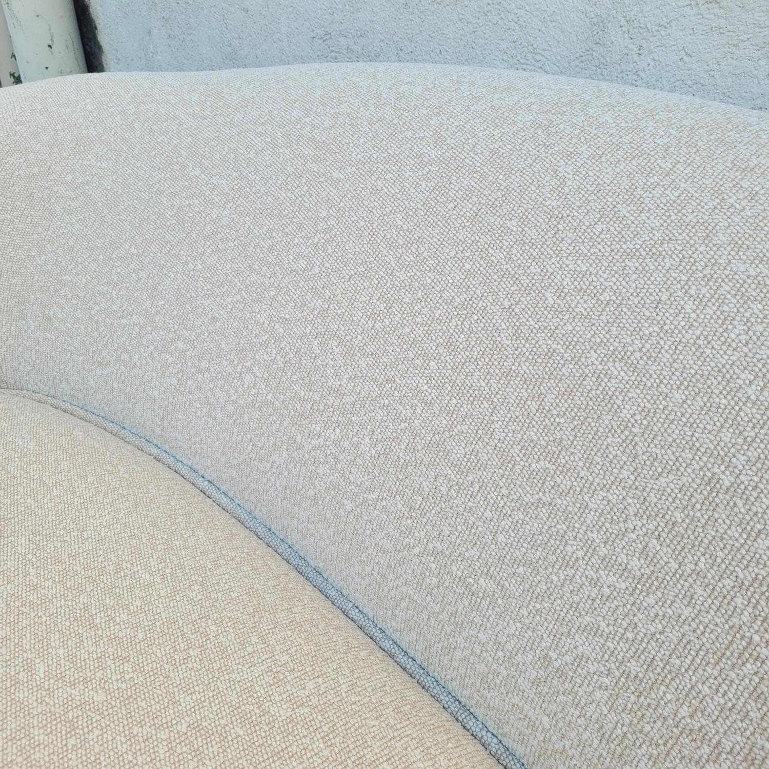 Wood In The Style Of J Royère, Polar Bear Style Sofa For Sale