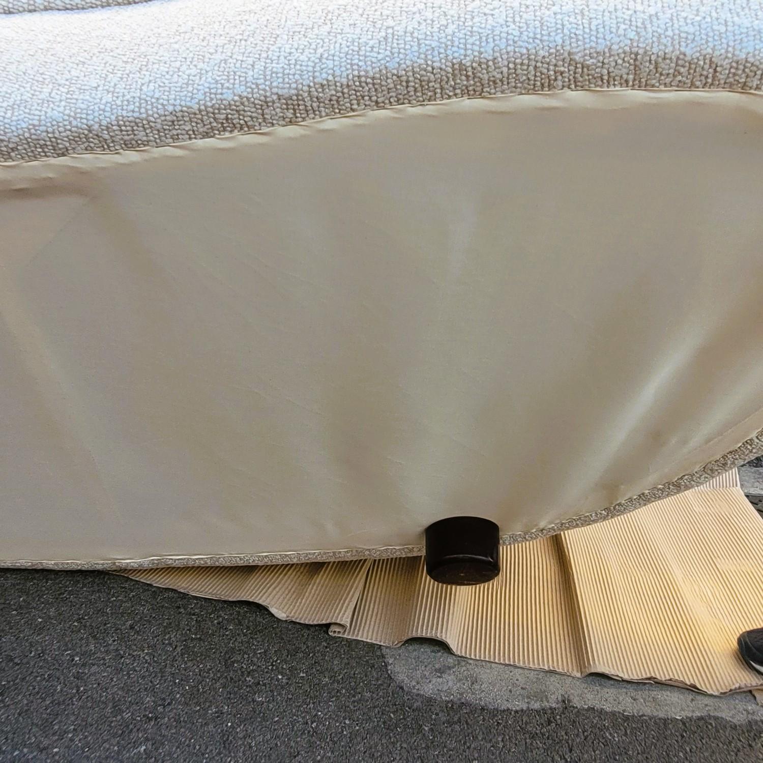 In The Style Of J Royère, Polar Bear Style Sofa For Sale 7