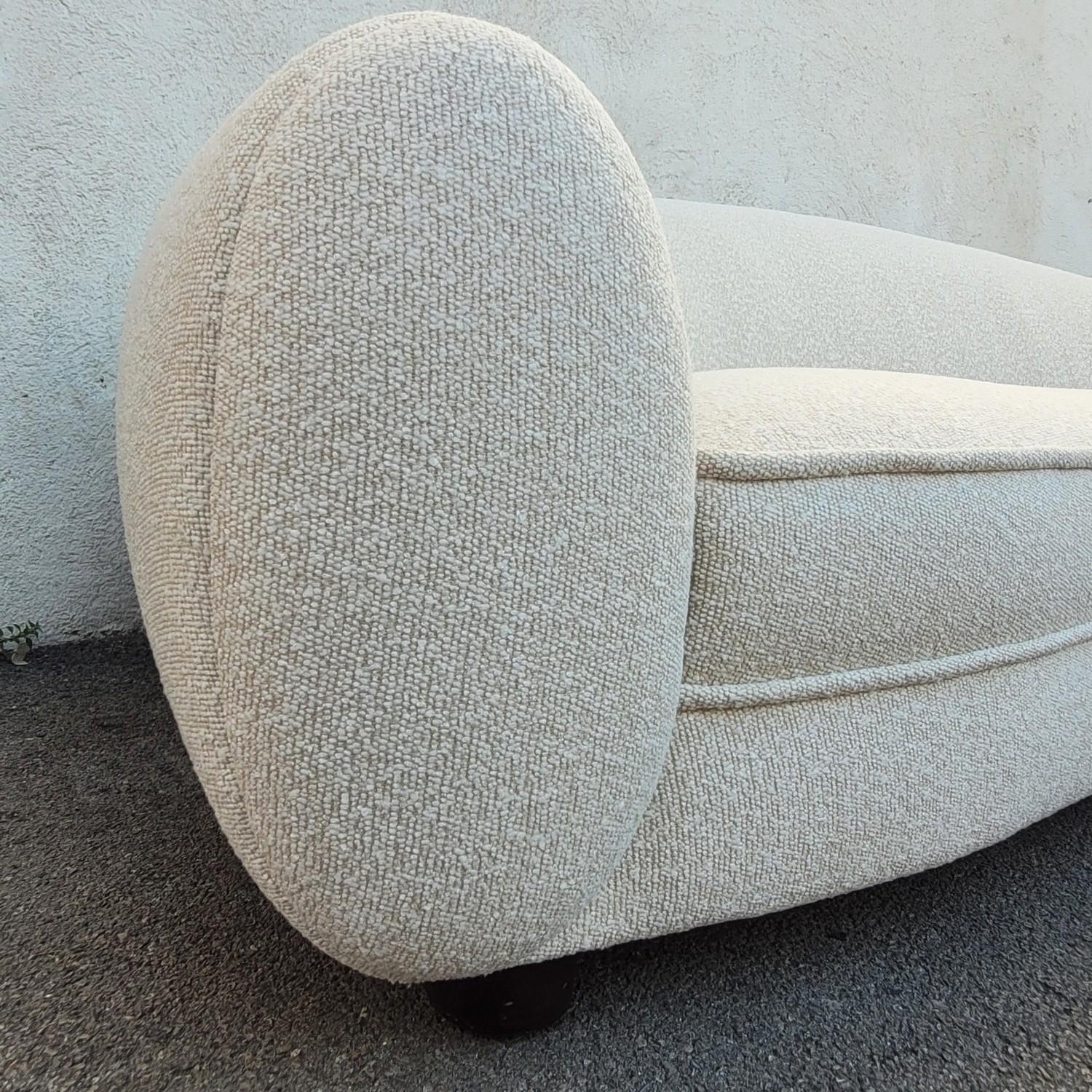 In The Style Of J Royère, Polar Bear Style Sofa For Sale 5