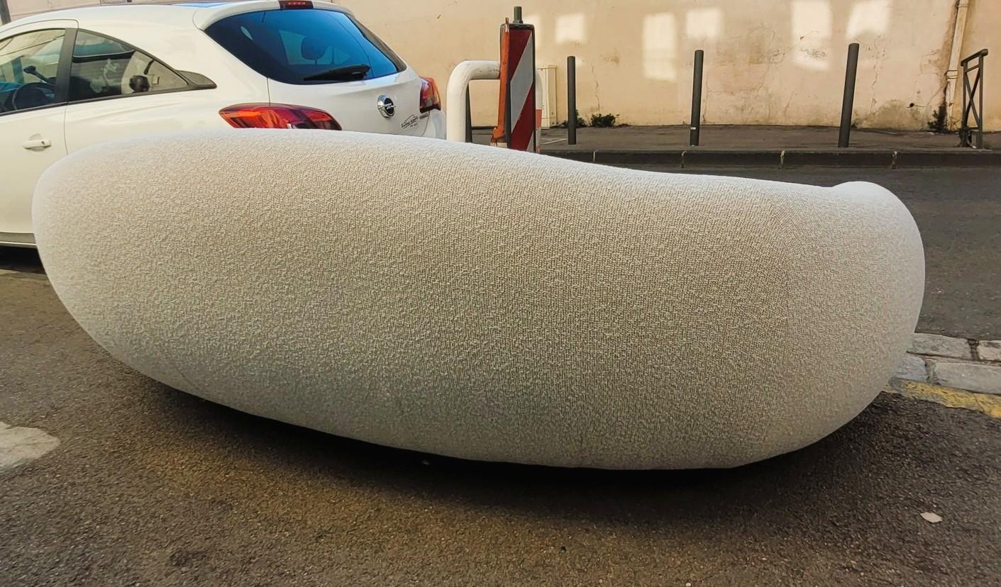 In The Style Of J Royère, Polar Bear Style Sofa For Sale 8