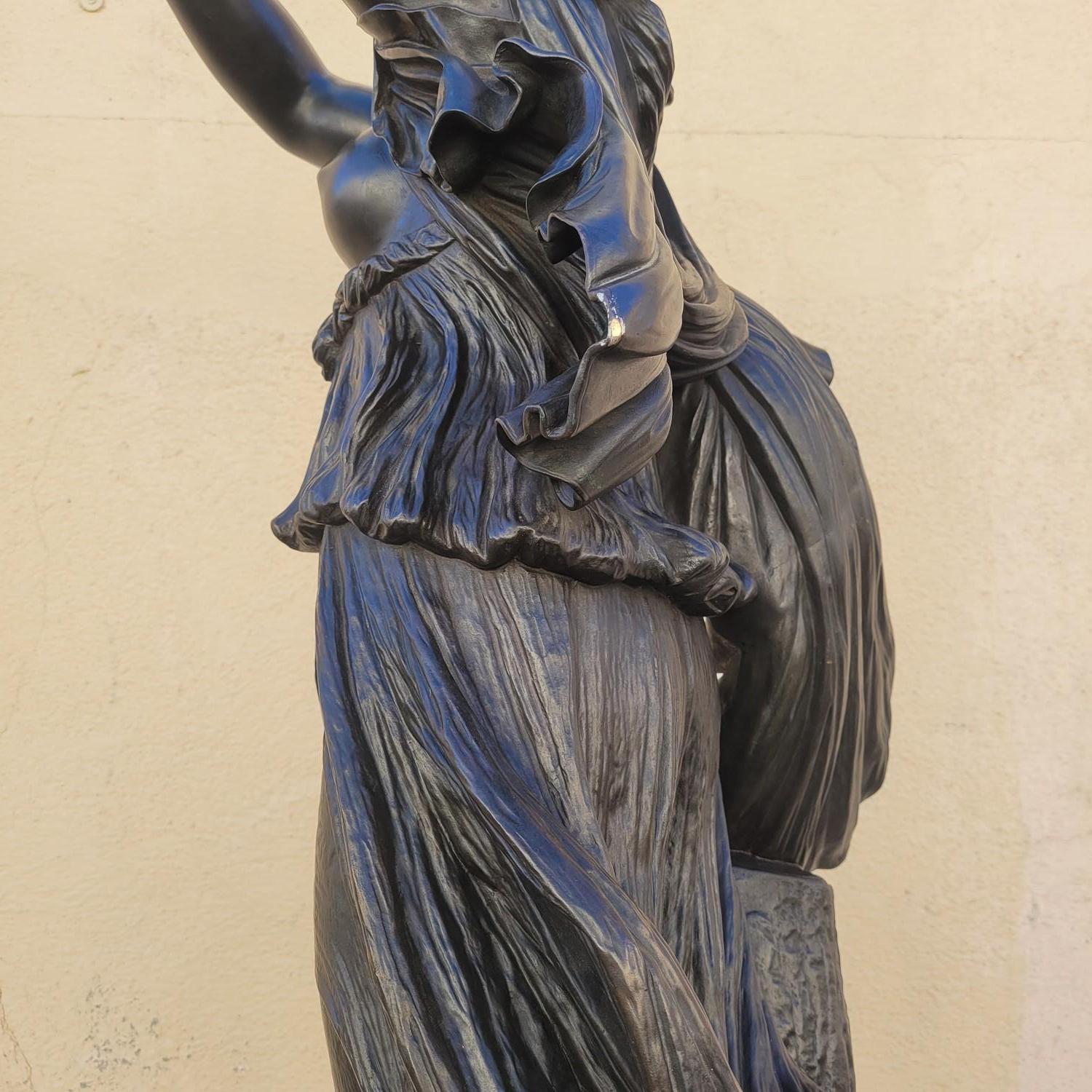 Zingara, JB Clésinger-barbedienne & Collas, Grande bronzo firmato, XIX secolo in vendita 9