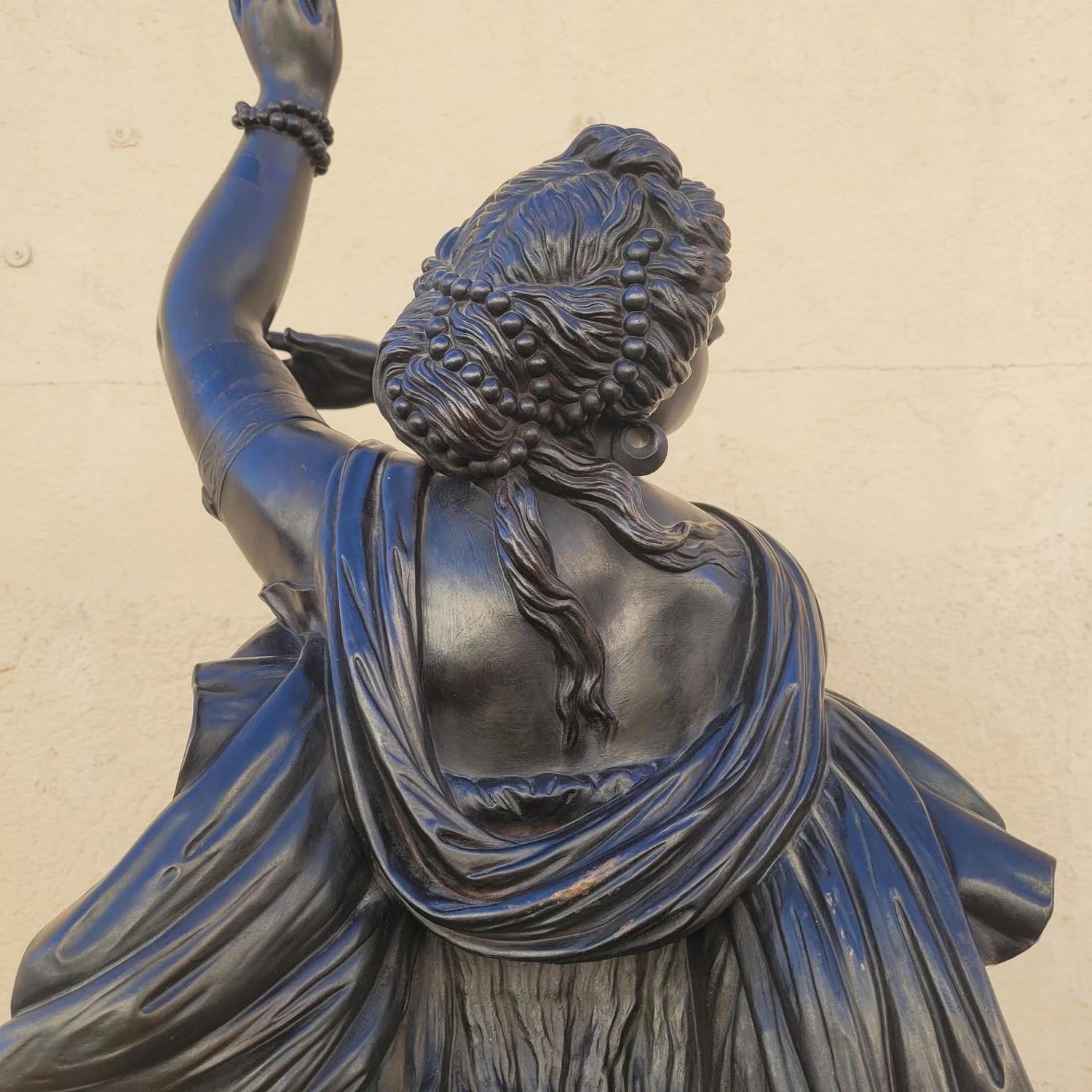 Zingara, JB Clésinger-barbedienne & Collas, Grande bronzo firmato, XIX secolo in vendita 12