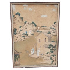 Tapete mit einer lebendigen chinesischen Landschaft, 19.