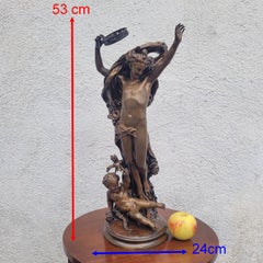JB Carpeaux, "Le Génie de la Danse" Antique Bronze Sculpture XIXth century