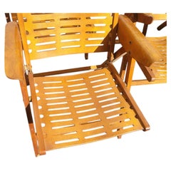 Set of 8 Mid-Century Modern "Rex" Folding Armchairs by Niko Kralj for Stol Kamni