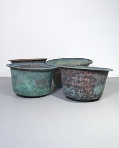 19th-Century English Large Copper Planters, circa 1880
