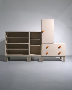 Ettore Sottsass Kubirolo Modular Shelving, Cupboard and Drawer Unit for Poltrono