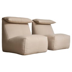 Pair of ‘Le Bambole’ lounge chairs by Mario Bellini for B&B Italia, 1972