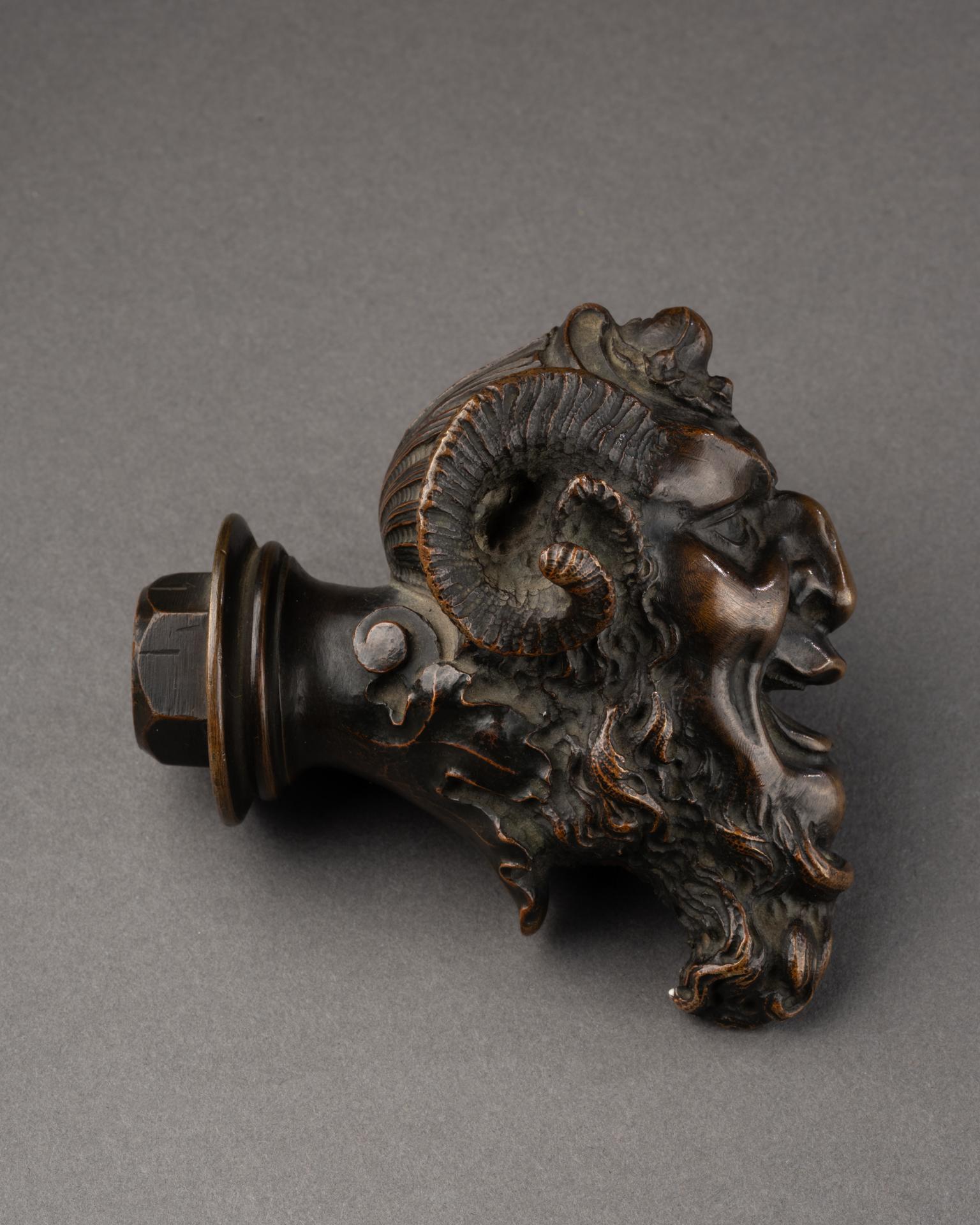 French Handle in the Shape of a Devil’s Head - France, 19th century For Sale