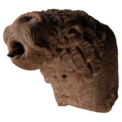 Romanesque lion protome from a fountain - Italy, 12th century