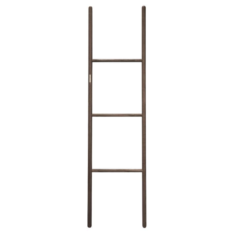 Japandi Walnut Leaning Ladder Rack