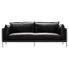 Pin Reversible Two-Toned Leather Sofa