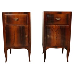 Pair of rosewood nightstands, made in the Veneto region, late 18th century to early 19th century
