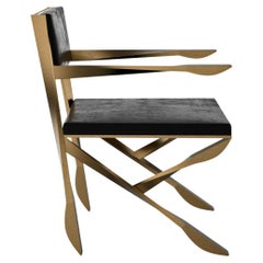 "il Vento" Chair with Patina Bronze