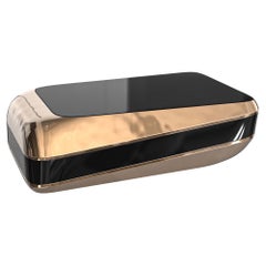 "Della Dataria" Coffee Table With Bronze, Handcrafted, Istanbul