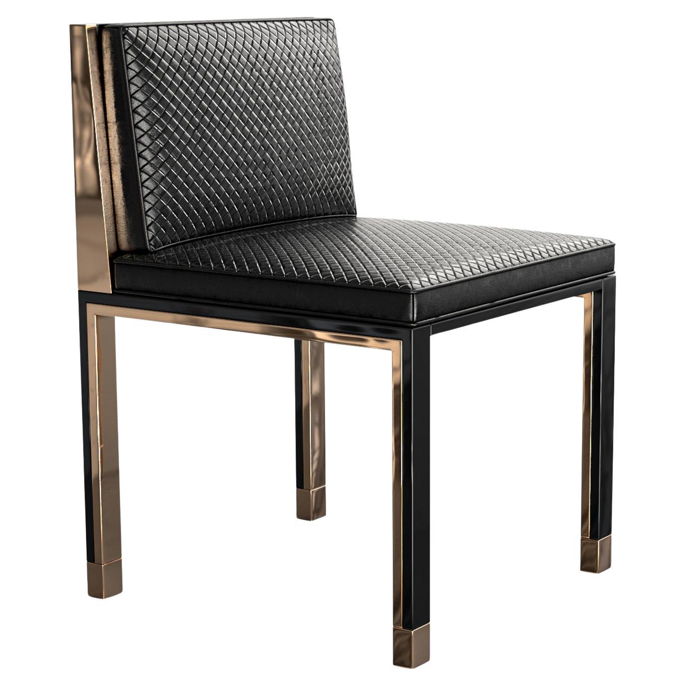 "Victoria" Chair, Set of Eight, Stainless Steel, Bronze, Handcrafted, Istanbul