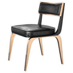 Chaisefari XCIII, ensemble de huit, bronze et cuir sur mesure, Istanbul