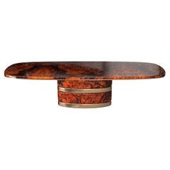 "Riccio" Dining Table with Bronze, Handmade, Istanbul