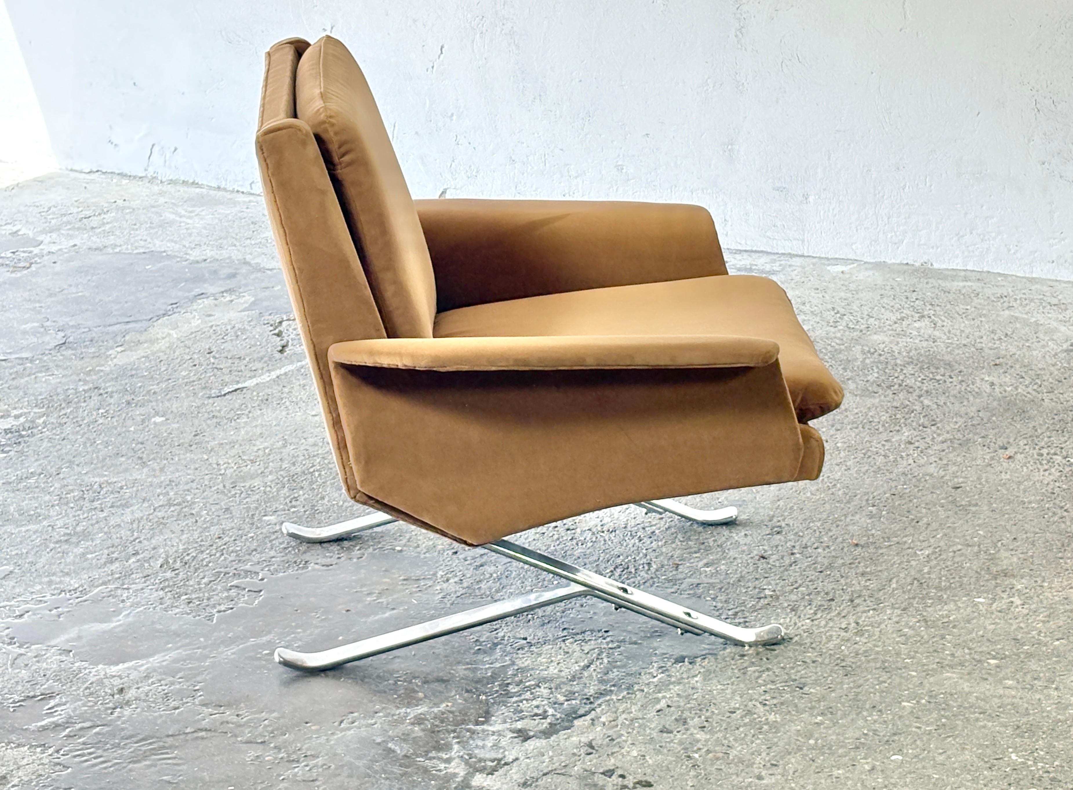 Ein Paar Sessel mit Kufengestell, entworfen von Arnold Bode für Tectaform 1950er Jahre im Angebot 4