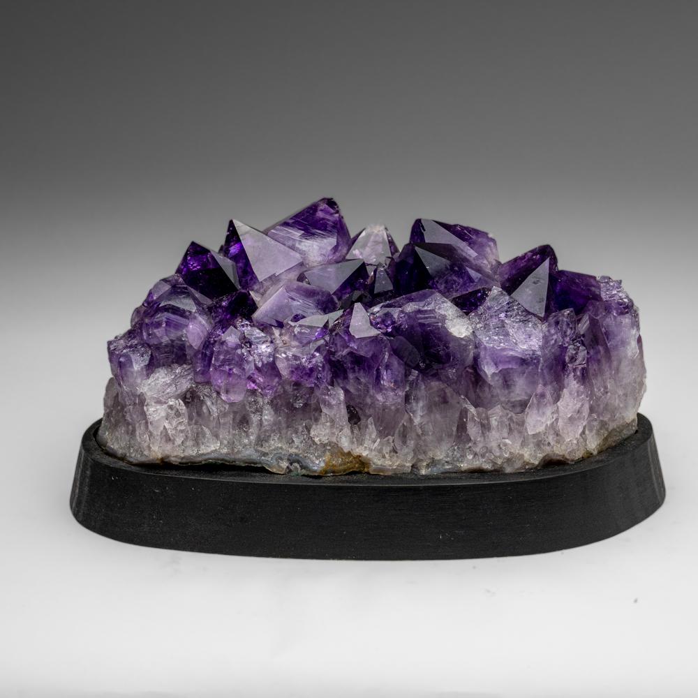 Other Genuine Amethyst Crystal Cluster On a Wooden Stand (10 lbs) For Sale
