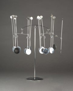 François COLETTE (1936-2024) : Chrome plated stabile sculpture , 1973