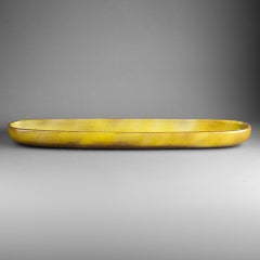 Jacqued et Dani Ruelland :" Grande banette", green "apple" ceramic - C. 1950