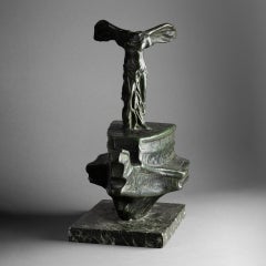 "Victoire de Samothrace" in patinated bronze 1st half XXth century