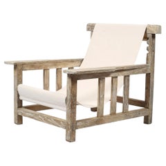 French 1920s Modernist Robert Mallet-Steven 'Hamac' Armchair for Pierre Dariel
