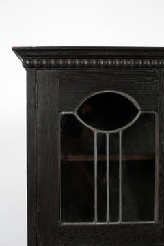 Ebonised Oak Early 20th Century Arts & Crafts Bureau Cabinet