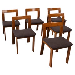 Set of six sculptural Italian dining chairs by Mobil Girgi