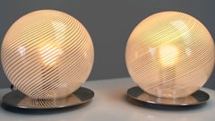 Set of two Italian table lamps by Venini
