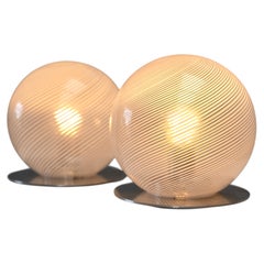 Set of two Italian table lamps by Venini