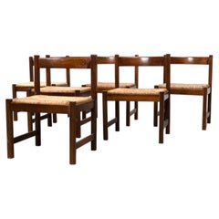 Set of six dining chairs Giovanni Michelucci 'Torbecchia' dining chairs