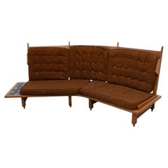 Geschwungenes Sofa von Guillerme et Chambron für Votre Maison