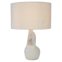 French ceramic bird lamp
