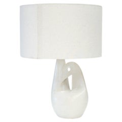 French ceramic bird lamp