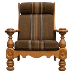 Danish high back lounge chair