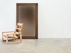 XL rattan mirror