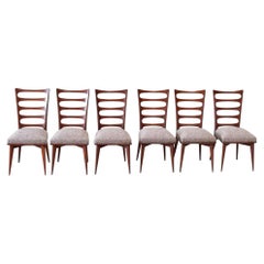 Sechser-Set Esszimmerstühle von Gaston Poisson