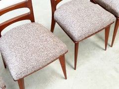 Sechser-Set Esszimmerstühle von Gaston Poisson