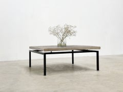 Brutalist square coffee table by Paul Kingma