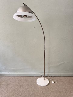 Goffredo Reggiani Adjustable Chrome Arc Floor Lamp, Space Age, Italy, 1970s