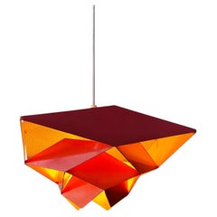 Preben Dal Red and Orange Symfoni Pendant for Hans Følsgaard, Denmark, 1960s